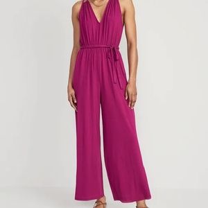 Sleeveless Double-Strap Ankle-Length Jumpsuit for Women